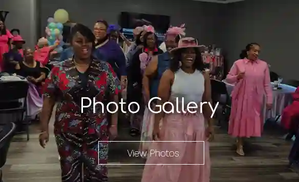 group of women in the fellowship hall