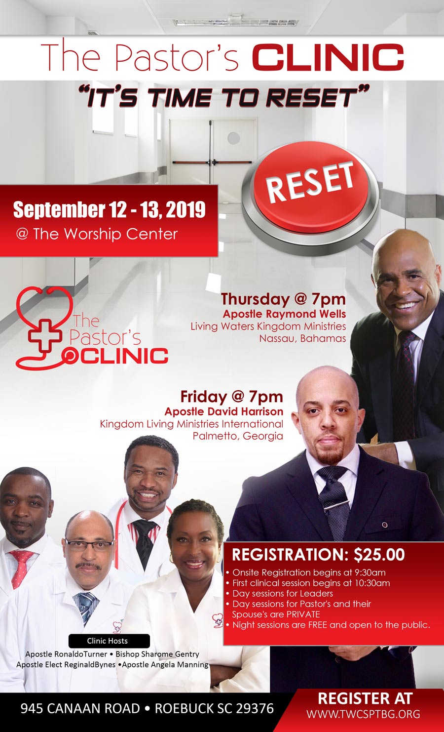 pastors clinic flyer